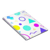 Carnet Retro 80s Memphis Geometric Pattern (Côté Droit)