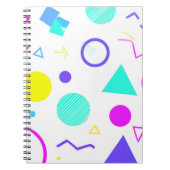 Carnet Retro 80s Memphis Geometric Pattern (Devant)