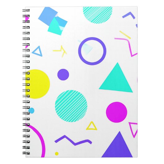 Carnet Retro 80s Memphis Geometric Pattern (Devant)