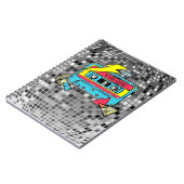 Carnet Retro 80s Neon Cassette Pop Notebook (Côté gauche)