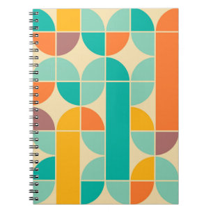 Carnet Retro Abstrait : Design intemporel sans fil.