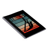 Carnet Retro Acrobat Aerial Silks Girl Aerialist (Côté Droit)