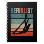 Carnet Retro Acrobat Aerial Silks Girl Aerialist (Devant)