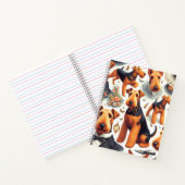 Carnet Retro Airedale Terrier sans fil (Intérieur)
