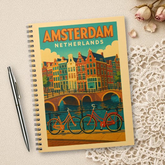 Carnet Rétro Amsterdam Pays-Bas
