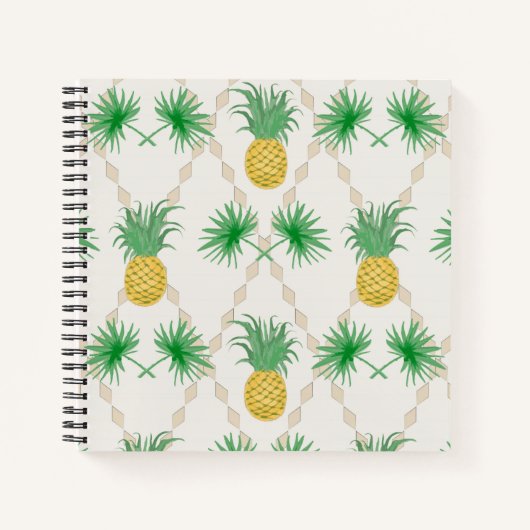Carnet Rétro, ananas (Devant)