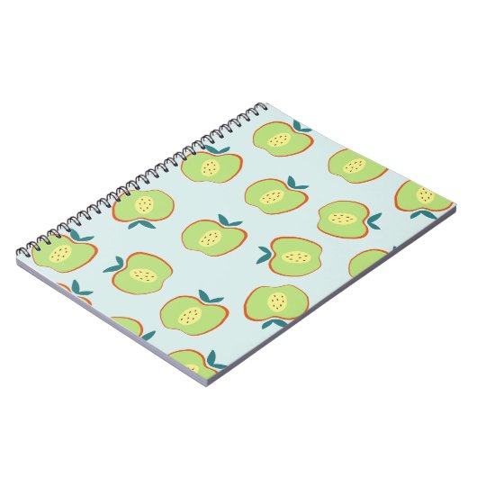 Carnet Retro Apple Fruit Pattern Notebook (Côté gauche)