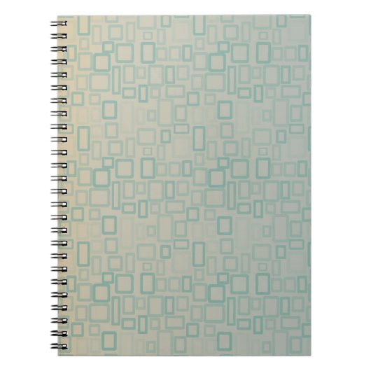 Carnet Rétro Aqua (Devant)