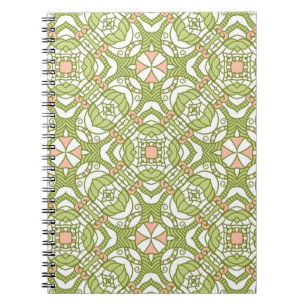 Carnet Rétro arrière - plan coloré 2 de motif