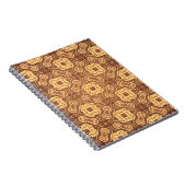 Carnet Rétro arrière - plan coloré de motif (Côté Droit)