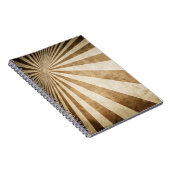 Carnet Rétro arrière - plan de motif de rayure (Côté Droit)