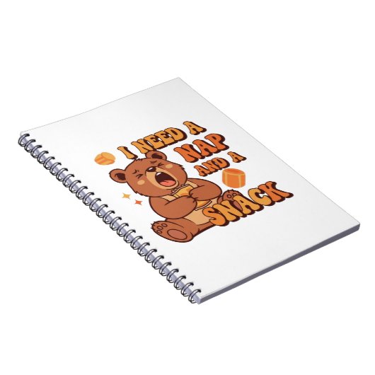 Carnet Retro Bear Nap First Lined Notebook (Côté Droit)