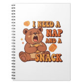 Carnet Retro Bear Nap First Lined Notebook (Devant)