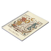 Carnet Retro Book Babe Mystical Celestial Witchy Bookish (Côté gauche)