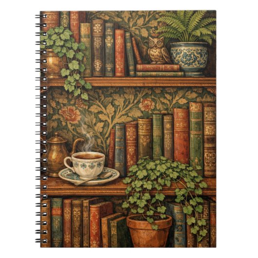 Carnet Retro book lover art (Devant)