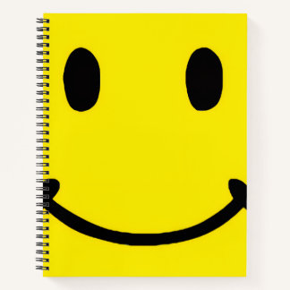 Carnet Retro Bright Big Yellow Smile Face