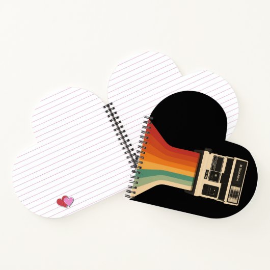 Carnet Retro Camera with Rainbow Print (Intérieur)