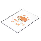 Carnet Rétro Capybara Niveau de Batterie 1% (Côté gauche)