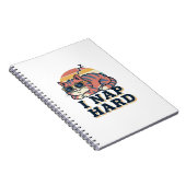 Carnet Retro Cat Nap Quote Lined Notebook (Côté Droit)