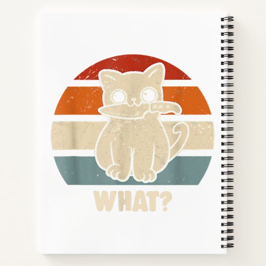 Carnet Rétro Ce Chat Couteau Meow Kitty Funny Chats Maman (Dos)
