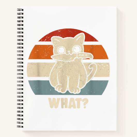 Carnet Rétro Ce Chat Couteau Meow Kitty Funny Chats Maman (Devant)