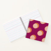 Carnet Retro Circles and Shadows Bold Pattern Purple (Intérieur)