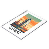 Carnet Retro Classic Travel Dubai UAE (Côté gauche)