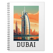 Carnet Retro Classic Travel Dubai UAE (Devant)