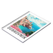 Carnet Retro Classique Dubrovnik Croatie (Côté gauche)