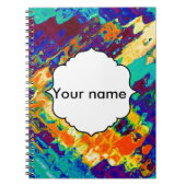 Carnet Rétro conception d'abrégé sur texture (Devant)