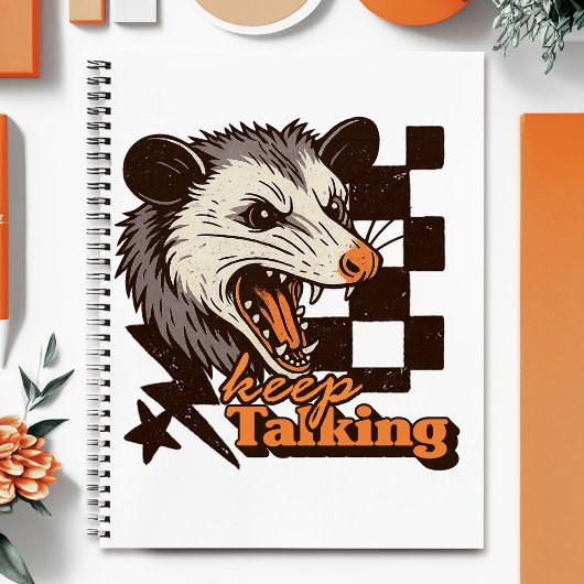 Carnet Retro Continue Talking Feral Possum : Animal sauva