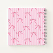 Carnet Retro Coquette Silver Disco ball Pink Ribbon (Dos)