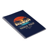 Carnet Retro coucher de soleil Filles voyage bachelorette (Côté Droit)