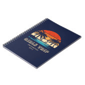 Carnet Retro coucher de soleil Filles voyage bachelorette (Côté gauche)