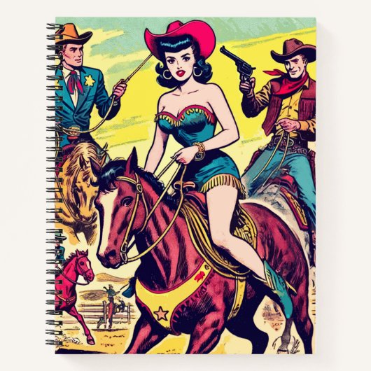 Carnet Retro Country Western Comics (Devant)