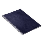 Carnet Rétro cuir fait sur commande de bleu marine (Côté Droit)