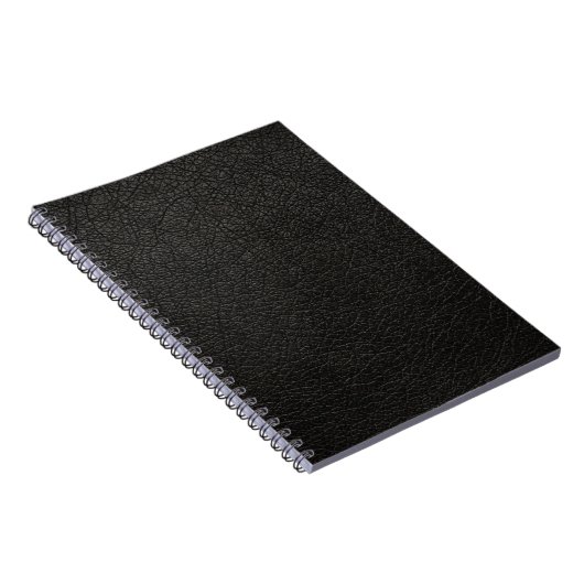 Carnet Rétro cuir fait sur commande noir (Côté Droit)