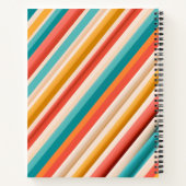 Carnet rétro de luxe | Géométrique colorée (Dos)
