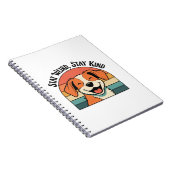 Carnet Retro Dog Positive Quote Lined Notebook (Côté Droit)