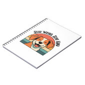 Carnet Retro Dog Positive Quote Lined Notebook (Côté gauche)