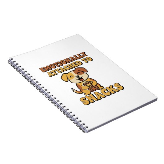 Carnet Retro Dog Snack Thoughts Lined Notebook (Côté Droit)
