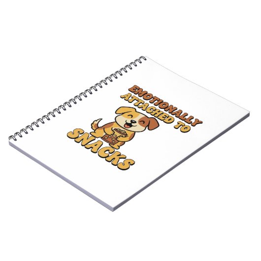 Carnet Retro Dog Snack Thoughts Lined Notebook (Côté gauche)