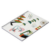 Carnet Retro Eames-Era inspiré atomique (Côté gauche)