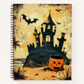 Carnet Retro Éffrayant Summer Goth Halloween Plage (Devant)