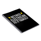 Carnet Rétro Electrician Fix It Yourself Funny Venin (Côté Droit)