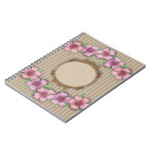 Carnet Rétro , floral (Côté gauche)