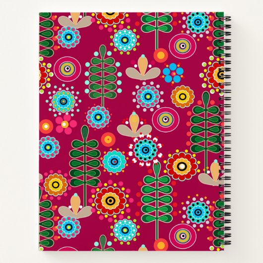 Carnet Rétro, Flower Patch (Dos)