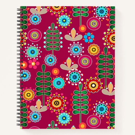 Carnet Rétro, Flower Patch (Devant)