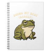 Carnet Retro Frog Bare Minimum Lined Notebook (Devant)