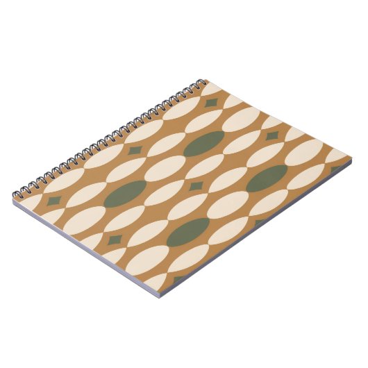 Carnet Retro Geometric Spiral Notebook (Côté gauche)